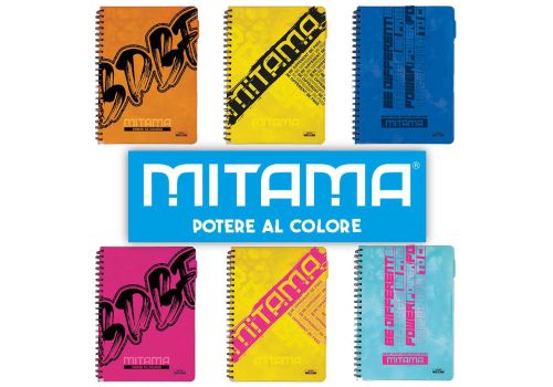 maxi spiralato mitama bdbf, a4, 100 fg.+ separatori, 100% riciclabile 1 rigo