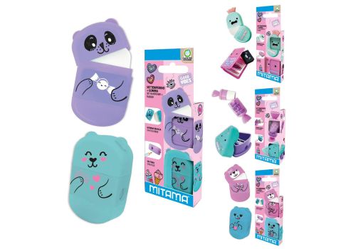 Mitama fantasy girl set con temperino e gomma