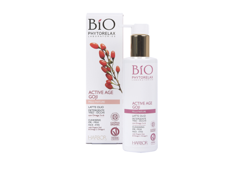 Phytorelax bio gogj latte olio detergente per il viso 200ml