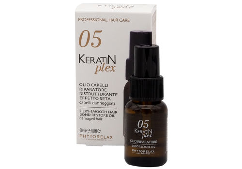 Phytorelax 05 keratin plex olio capelli riparatore ristrutturante effetto seta 30ml