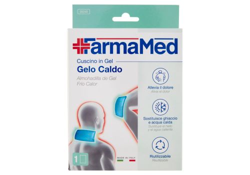 FarmaMed cuscino in gel gelo caldo riutilizzabile per la terapia del caldoe del freddo 1 pezzi