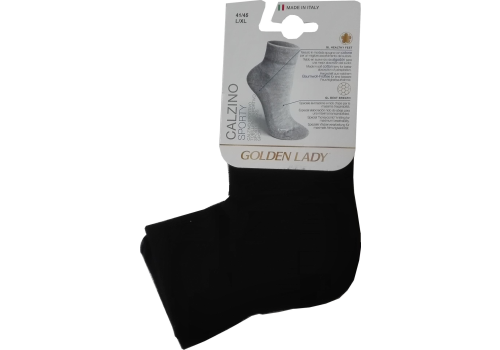Golden Lady calzino sport con soletta in spugna colore nero taglia 36/40 paio