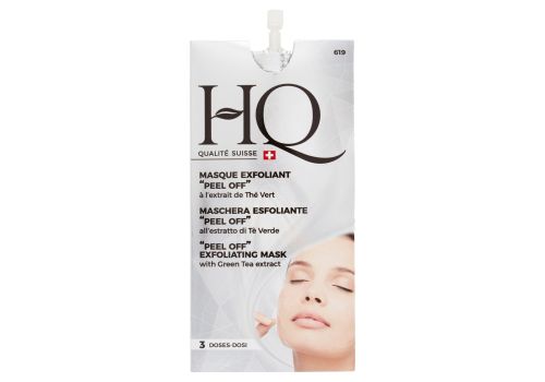 HQ maschera esfoliante "peel off" all'estratto di tè verde 3 dosi 15ml