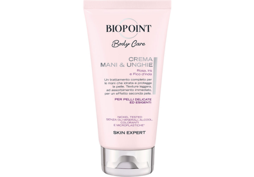 Biopoint crema mani e unghie profumo di rosa iris e fico d''India pelli delicate ed esigenti 75ml
