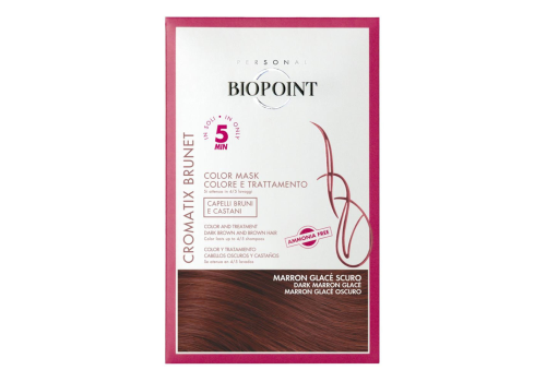 Biopoint maschera colorante cromatix tono su tono marron glacè scuro 1 applicazione