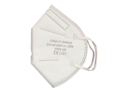 Mascherina ffp2 colore bianco imbustata singolarmente 1 pezzo