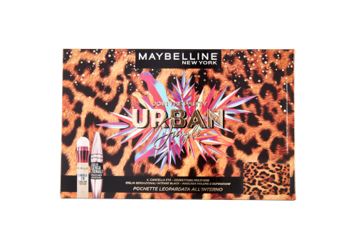 Maybelline New York Urban Jungle pochette correttore il cancella età 01 light + mascara mascara ciglia sensazionali