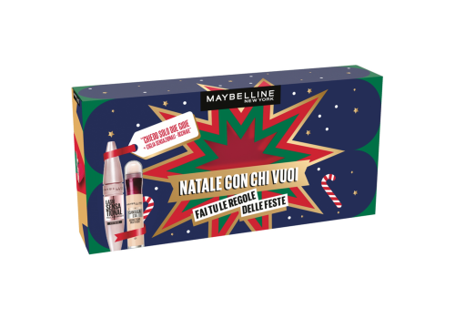 Maybelline New York cofanetto con mascara ciglia sensazionali + correttore cancella età 01