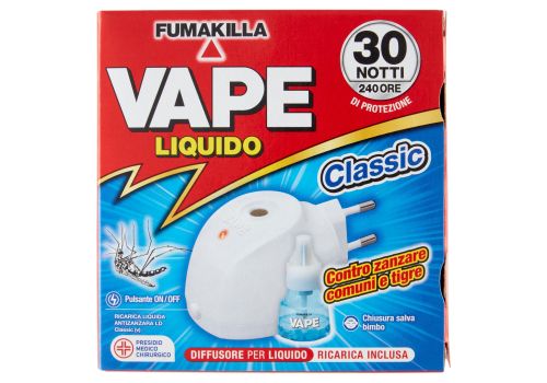 Vape elettroemanatore liquido classic + ricarica 15ml