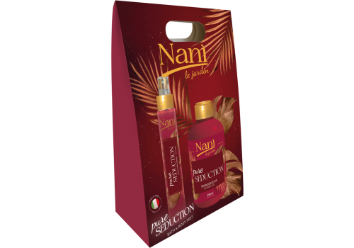 Nanì cofanetto con acqua corpo profumata pure seduction 75ml + bagnodoccia 300ml