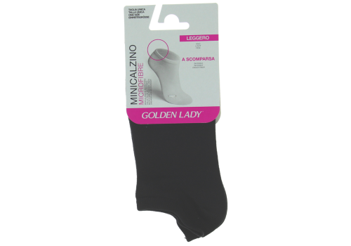 Golden Lady calzino liscio a scomparsa colore nero taglia unica 1 paio