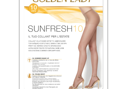 Golden Lady Sunfresh 10 collant velatissimo 10 denari effetto abbronzato taglia 4-l 1 paio