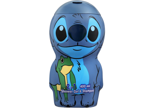 Stitch 2 in 1 gel doccia e shampoo per bambini 400ml