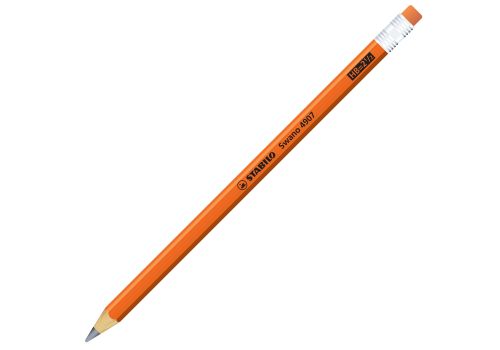Stabilo swano fluo matita in grafite gradazione hb arancione fluo