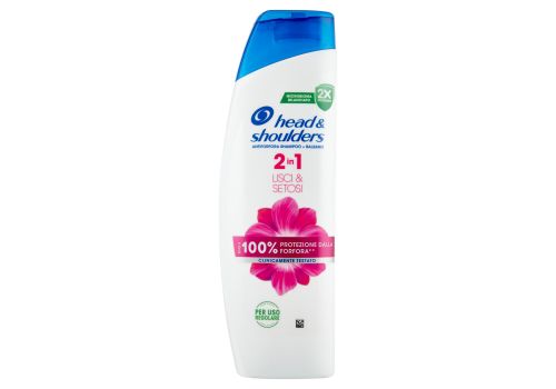Head & Shoulders 2 in 1 Lisci & Setosi antiforfora shampoo + balsamo 250ml
