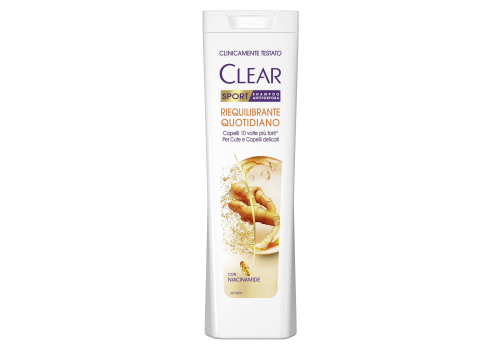 Clear Sport shampoo riequilibrante quotidiano per cute secca 225ml