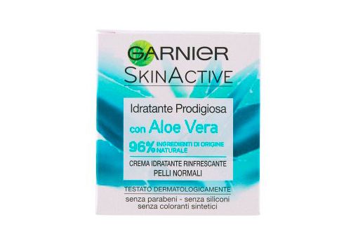 Garnier Skin Active Idratante Prodigiosa con Aloe Vera Crema Idratante Rinfrescante per Pelli Normali 50ml