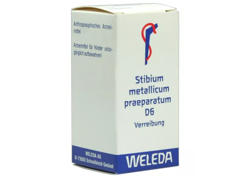 Stibium Metallicum d6 polvere orale 20 grammi 