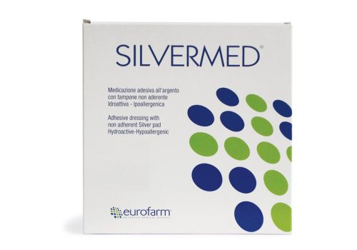 Silvermed medicazione adesiva all'argento 10 x 10cm 5 pezzi