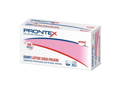 Prontex guanto in lattice senza polvere taglia l 100 pezzi