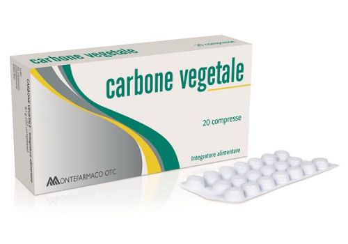 Carbone Vegetale integratore per il gonfiore intestinale 20 compresse