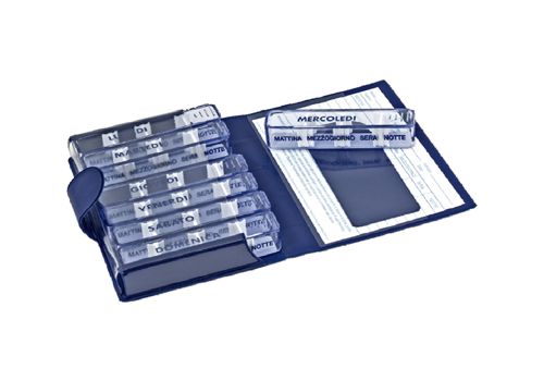 PORTAPILLOLE SETT MEDIDOS BLU