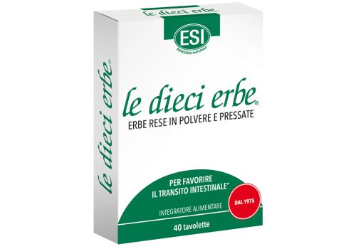 Le Dieci Erbe integratore per favorire il transito intestinale 40 tavolette