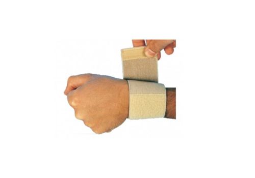 Orione polsiera con velcro colore beige taglia unica