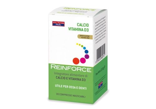 Reinforce Calcio e Vitamina D3 integratore per l’apparato muscolo-scheletrico 30 compresse