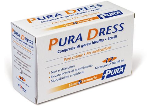 Pura Dress compresse di garza sterili 18x40 cm 12 pezzi