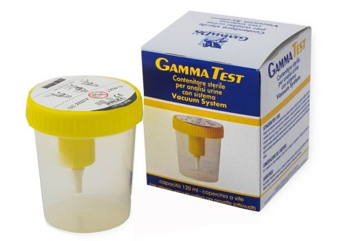 Gamma Test contenitore sterile per analisi urine con sistema Vacuum System 120ml