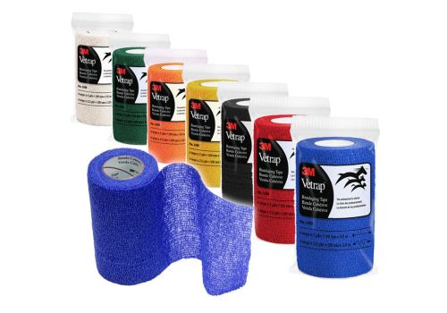 Vetrap fascia elastica rossa per medicazione veterinaria 7,5cm