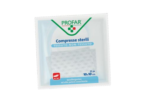 Profar garza sterile in tessuto non tessuto 10 x 10cm 25 pezzi