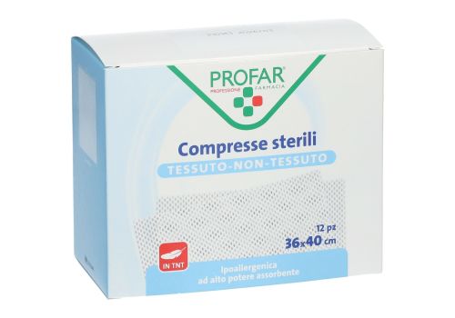 Profar garza sterile in tessuto non tessuto 36 x 40cm 12 pezzi