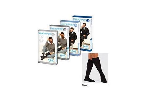 Gloria Med Man Support 18 gambaletto uomo 18-20 mmhg colore nero taglia 2