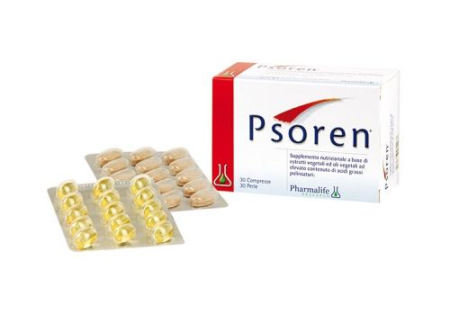 Psoren integratore per il benessere della pelle 30 compresse + 30 perle