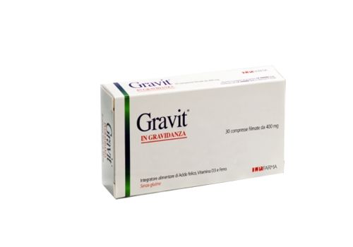 Gravit ingravidanza integratore di acido folico, vitamina D3 e ferro 30 compresse