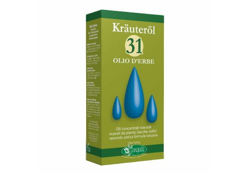 Krauterol 31 olio d'erbe concentrato naturale per massaggi 100ml