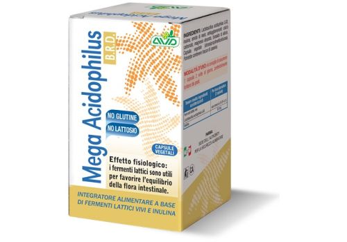 Mega Acidophilus integratore a base di fermenti lattici e inulina 75 capsule