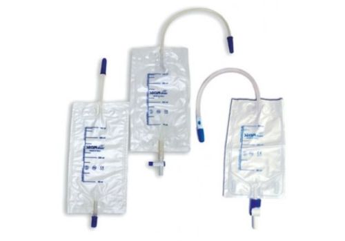 Securdrain Via sacca per la raccolta dell'urina da gamba capacità 750ml tubo 35cm 30 pezzi