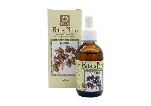 Ribes Nero Gemme estratto analcolico integratore per allergie e infiammazioni gocce orali 50ml