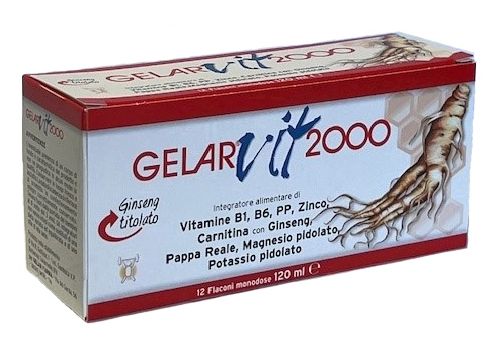 Gelarvit 2000 integratore ad azione tonica 12 flaconcini x 10ml
