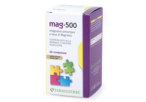 Mag 500 integratore per la funzione muscolare e il sistema nervoso 60 compresse