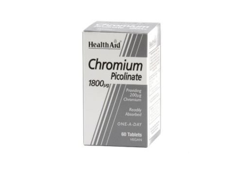 Chromium Picolinate 1800µg integratore per il controllo della glicemia 60 compresse