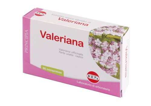 Valeriana estratto secco integratore per il rilassamento in caso di stress o sonno 60 compresse
