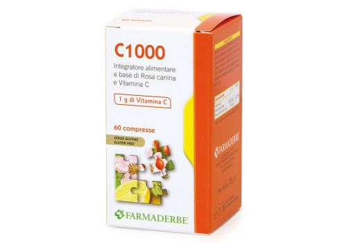 Nutra C 1000 integratore per il sistema immunitario e la pelle 60 compresse