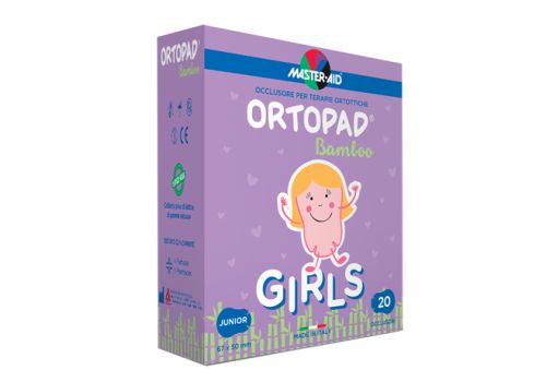 Master Aid Ortopad Girls Junior occlusore oculare autoadesivo 20 pezzi