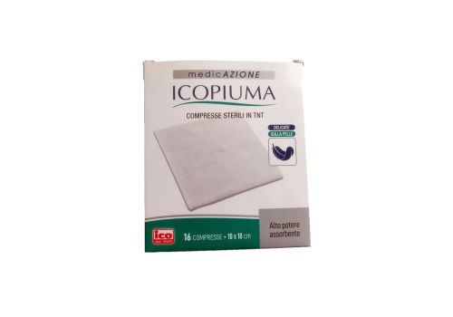 Icopiuma compresse sterili in tessuto non tessuto 10x10cm 16 pezzi