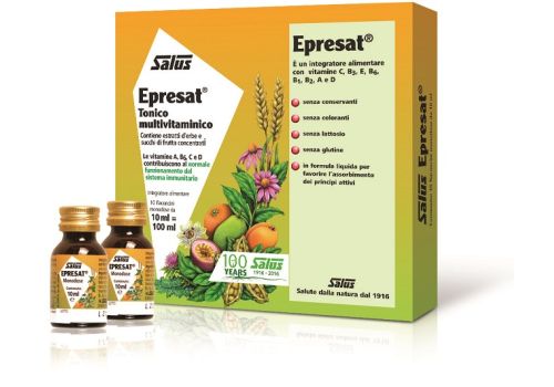 Epresat Tonico Multivitaminico integratore di vitamine con estratti vegetali 10 flaconcini 10ml
