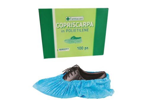 Farmacare copriscarpe in polietilene 100 pezzi